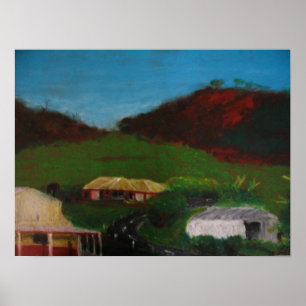 Póster Valle australiano del Paisaje-Buhonero, Geraldton