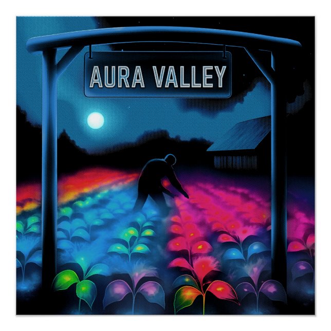 Póster Valle Colorido de Aura (Anverso)