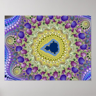 Póster Valle de Elefante Fractal de Mandelbrot