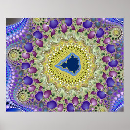 Póster Valle de Elefante Fractal de Mandelbrot