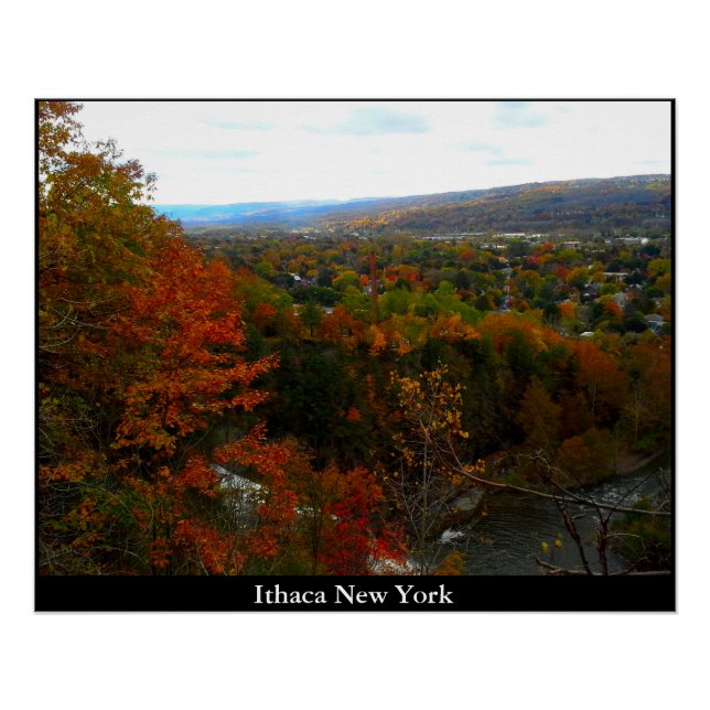 PÓSTER VALLE DE ITHACA NUEVA YORK (Anverso)