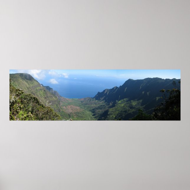 Póster Valle de Kalalau, Kauai, Hawaii (Frente)