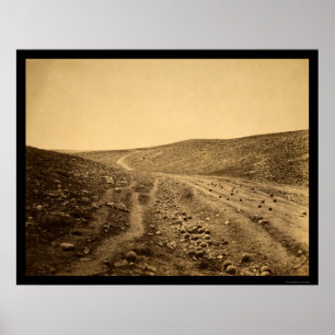 Póster Valle de la Sombra de la Muerte 1855