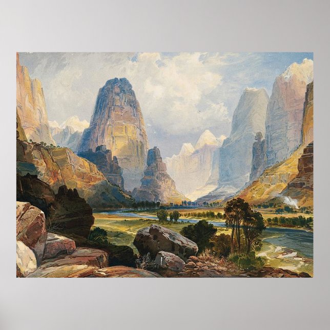 Póster Valle de las Aguas Beber al sur de Utah, (Frente)