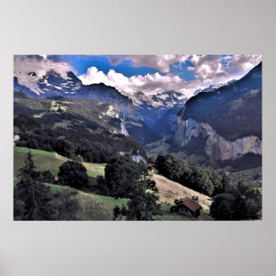 Póster Valle de Lauterbrannen