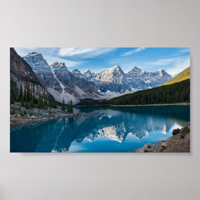 Póster Valle de los Diez Picos, Parque Nacional Banff (Frente)
