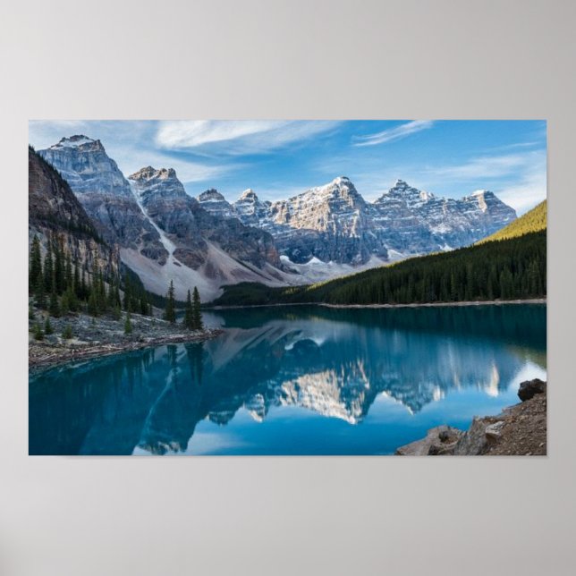 Póster Valle de los Diez Picos, Parque Nacional Banff (Frente)