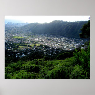 Póster Valle de Manoa, O'ahu, Hawai'i