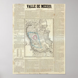 Póster Valle de México, México