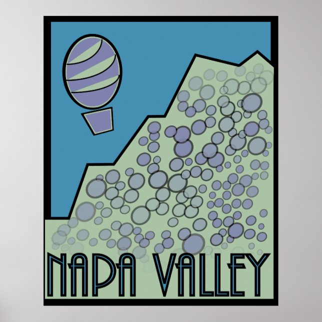 Póster Valle de Napa (Frente)