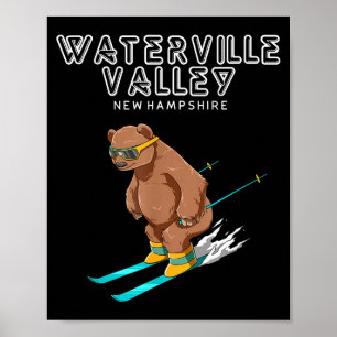 Póster Valle de Waterville New Hampshire - Grizzl de esqu