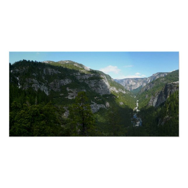 Póster Valle de Yosemite en el Parque Nacional Yosemite (Anverso)