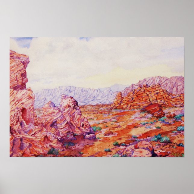 PÓSTER VALLE DEL FUEGO, LAS VEGAS (Frente)