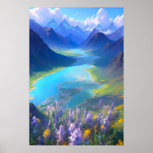 Póster Valle del Lago de Azure