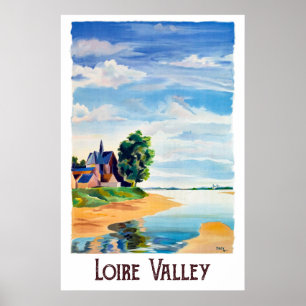 Póster Valle del Loira, Francia