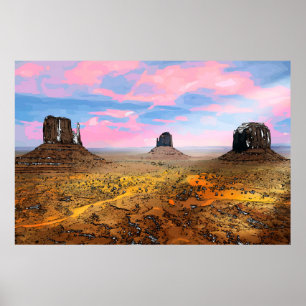 Póster Valle del Monumento