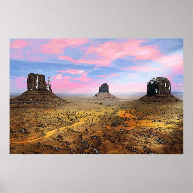 Póster Valle del Monumento (Frente)