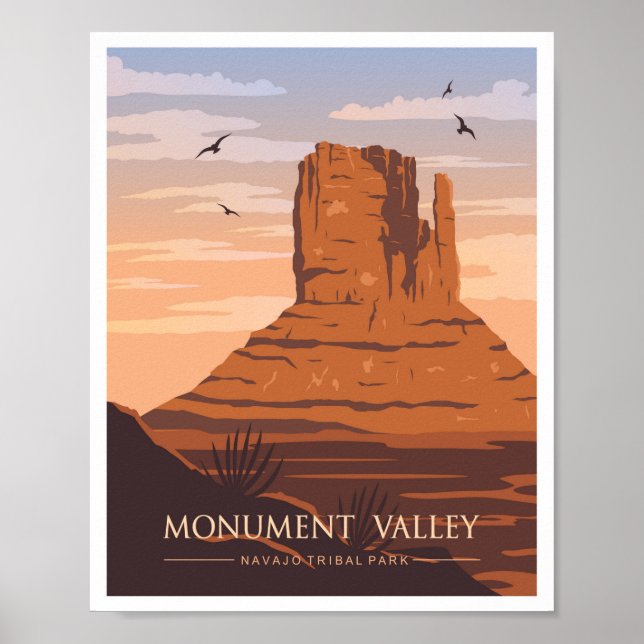 Póster Valle del Monumento Arizona (Frente)