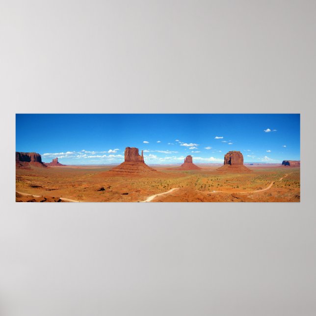 Póster Valle del Monumento entre Arizona y Utah (Frente)