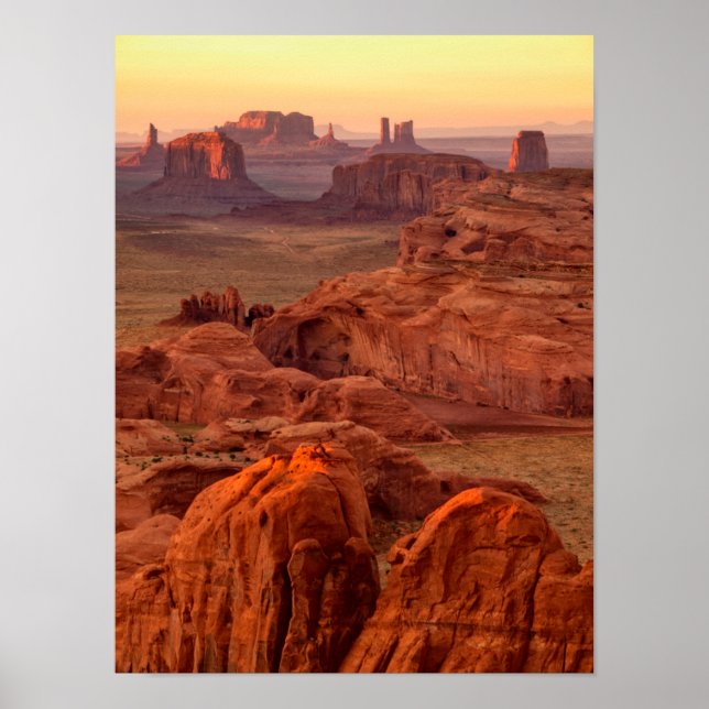 Póster Valle del Monumento escénico, Arizona (Frente)