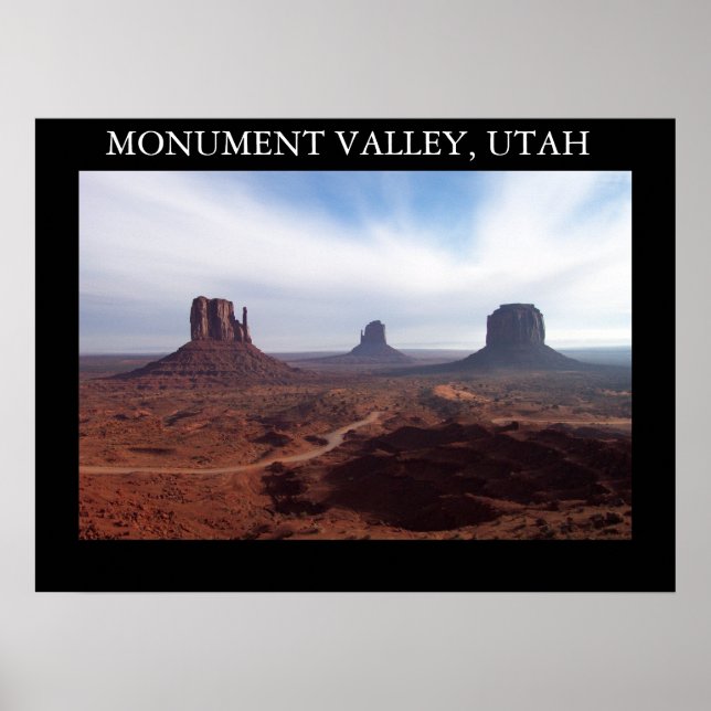 Póster Valle del Monumento, Utah (Frente)