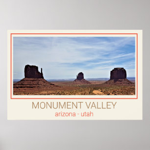 Póster Valle del Monumento - Utah y Arizona
