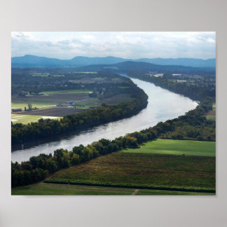 Póster Valle del río Connecticut