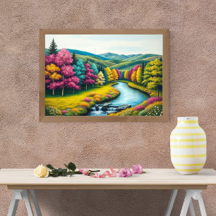 Póster Valle del Río Encantado