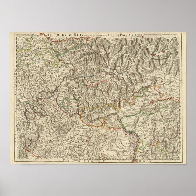 Póster Valle del Río Rin (Frente)