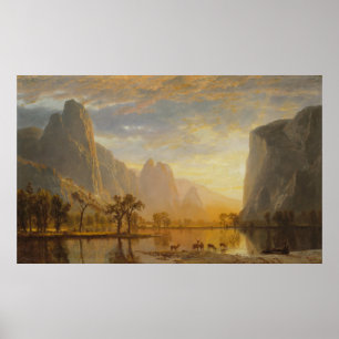 Póster Valle del Yosemite [1864] de Albert Bierstadt