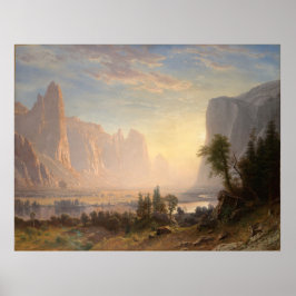 Póster Valle del Yosemite por Albert Bierstadt