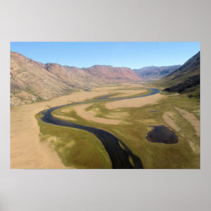 Póster Valle Groenlandia del paraíso