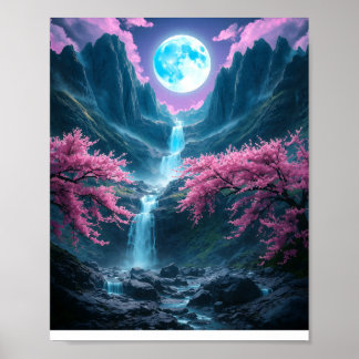 Póster Valle Mystic Moonlit