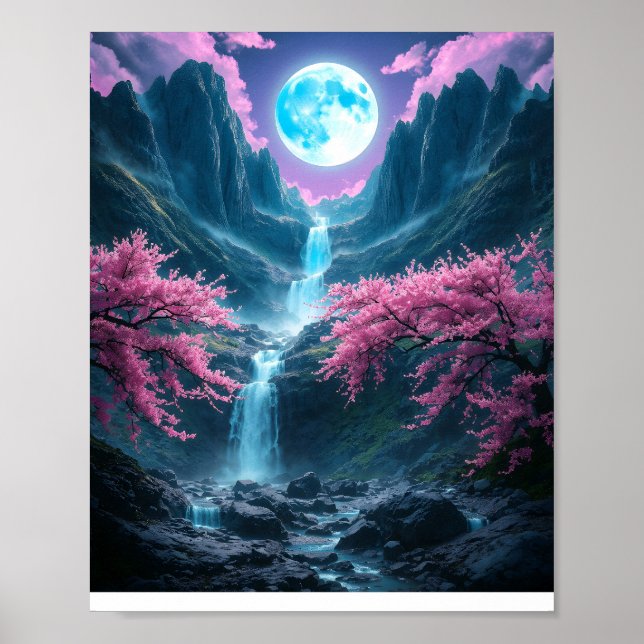 Póster Valle Mystic Moonlit (Frente)