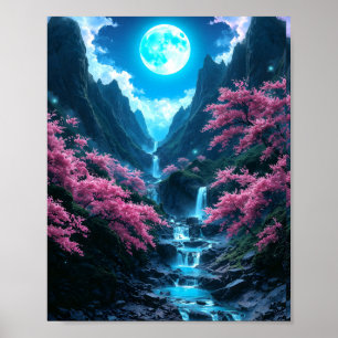 Póster Valle Mystic Moonlit