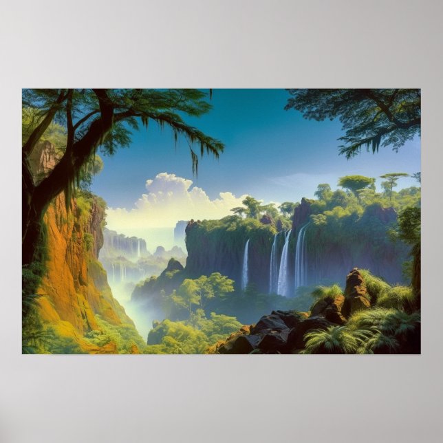 Póster Valle perdido en la selva (Frente)