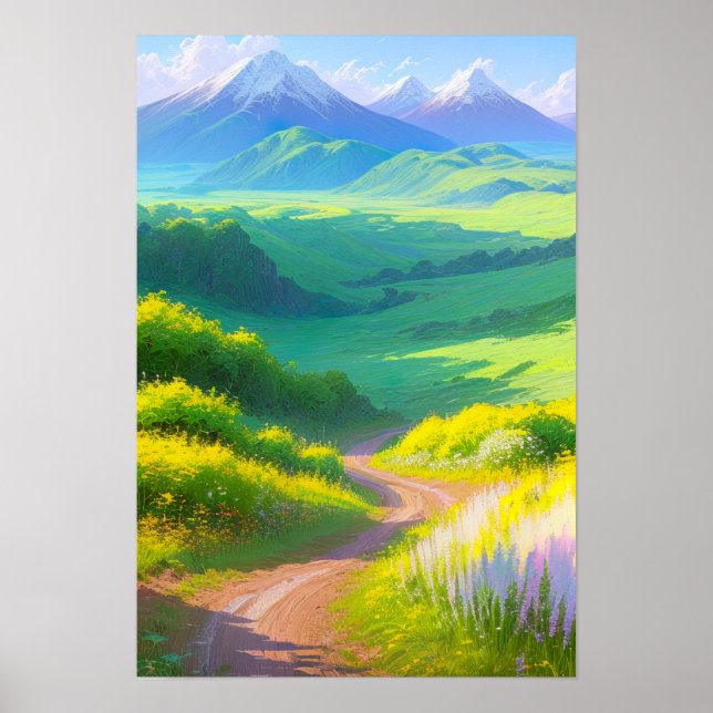 Póster Valle Verde de las Maravillas (Frente)