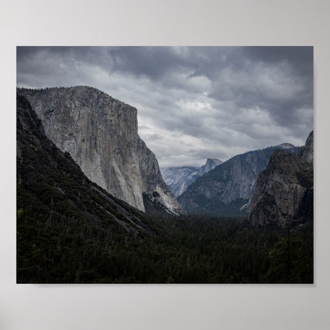 Póster Valle Yosemite y El Capitan - Foto paisajista (Frente)
