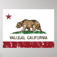 Vallejo de bandera estatal de California