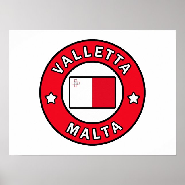 Póster Valletta Malta (Frente)