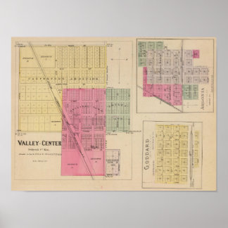 Póster Valley Center, Goddard y Argonia, Kansas