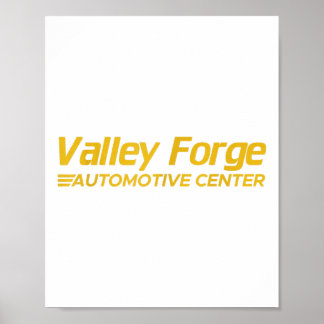 Póster Valley Forge Automotriz 