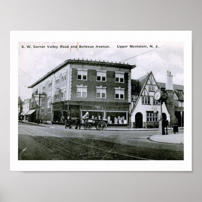 Póster Valley Rd., Montclair, New Jersey Vintage (Frente)