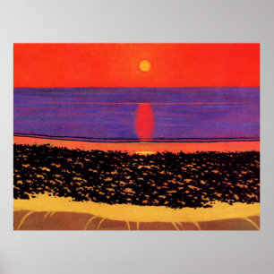 Póster Vallotton - Para dejar el sol con Villerville