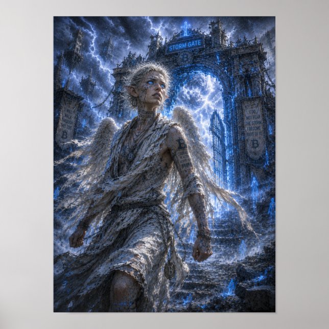 Póster Valor / Ángel / Puerta de la Tormenta (Frente)