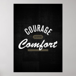 Póster Valor por encima del confort