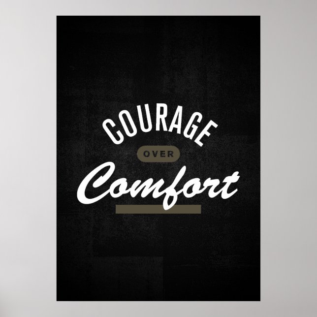 Póster Valor por encima del confort (Frente)