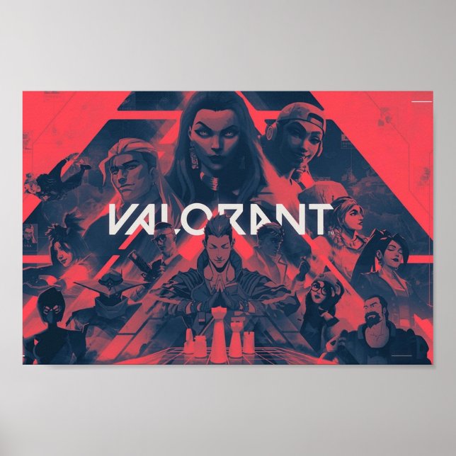 Póster Valorant agents poster (Frente)