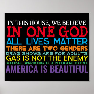 PÓSTER VALORES CONSERVADORES - POSTER