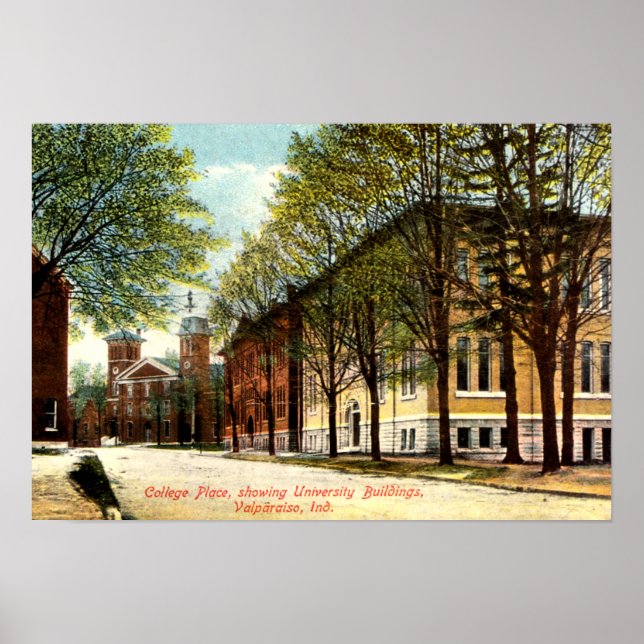 Póster Valparaiso, Colegio Indiana (Frente)